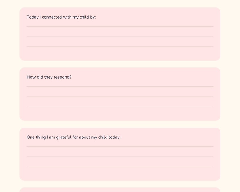 Monthly Connection Journal